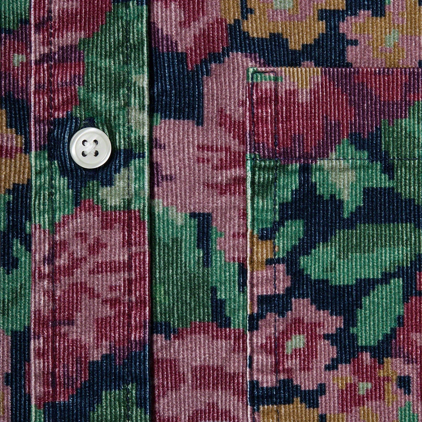 Digi Floral Corduroy Shirt view 6